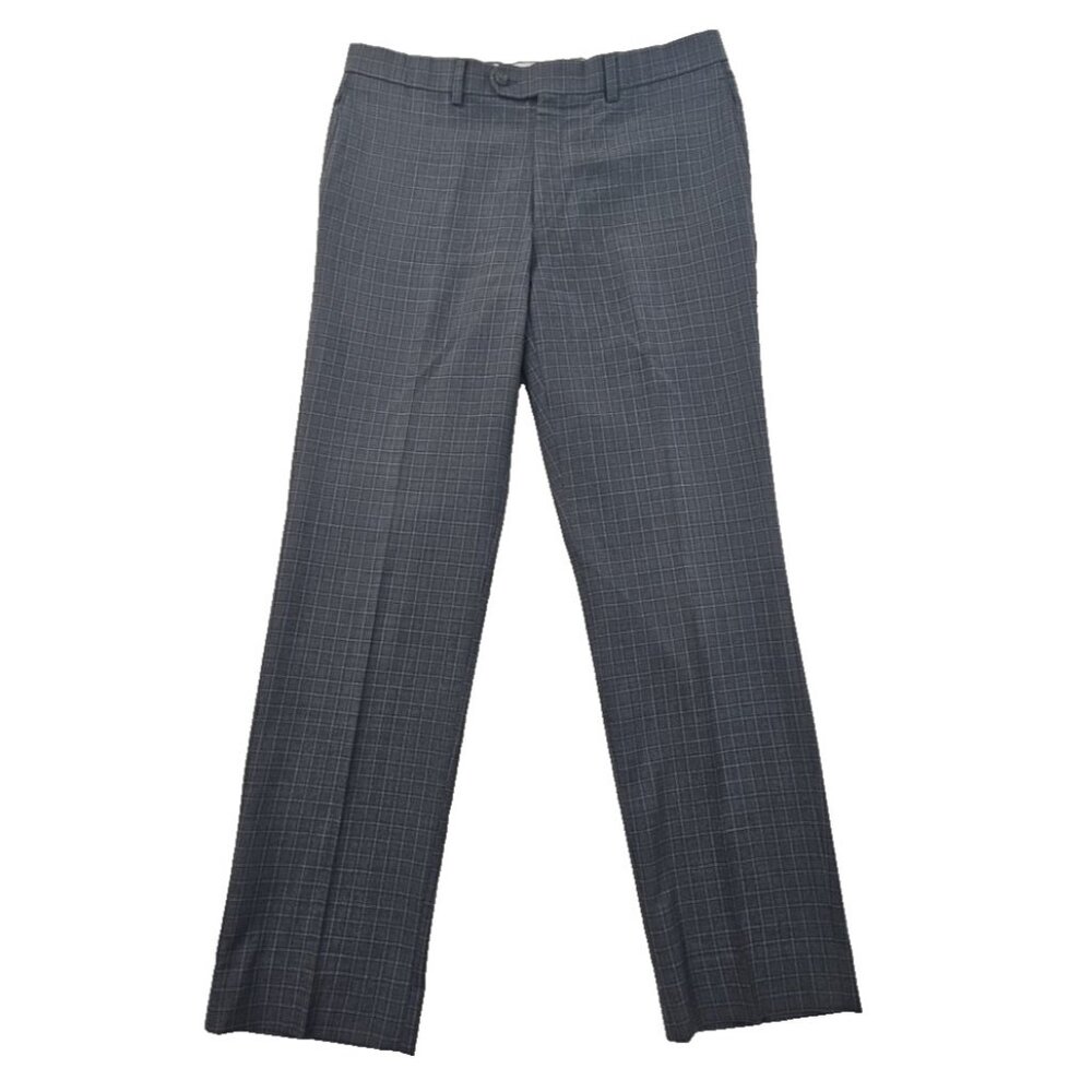 Riviera‎ by Jack Victor Franco Dress Pants Men's 36R (36x33) Gray Windowpane EUC